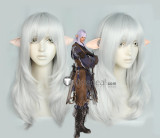 Final Fantasy XIV 14 Venat Emet-Selch Themis Estinien Varlineau Silver White Cosplay Wigs
