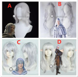 Final Fantasy XIV 14 Venat Emet-Selch Themis Estinien Varlineau Silver White Black Cosplay Wigs