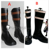 One Piece Dracule Mihawk Black Cosplay Boots Shoes