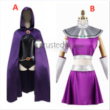 Teen Titans Go Starfire Raven Purple Cosplay Costumes