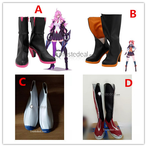 League of Legends LOL New SKin Battle Academia Ezreal Lux Katarina Jayce Cosplay Boots Shoes
