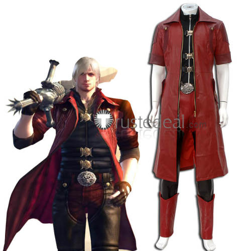 Devil May Cry 4 Dante Red Cosplay Costume