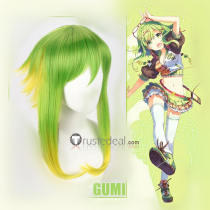 Vocaloid Megpoid Gumi Green Yellow Cosplay Wig