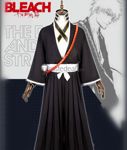 Bleach The Thousand Year Blood War Arc Ichigo Kurosaki Rukia Kuchiki Shinigami Uniform Cosplay Costume