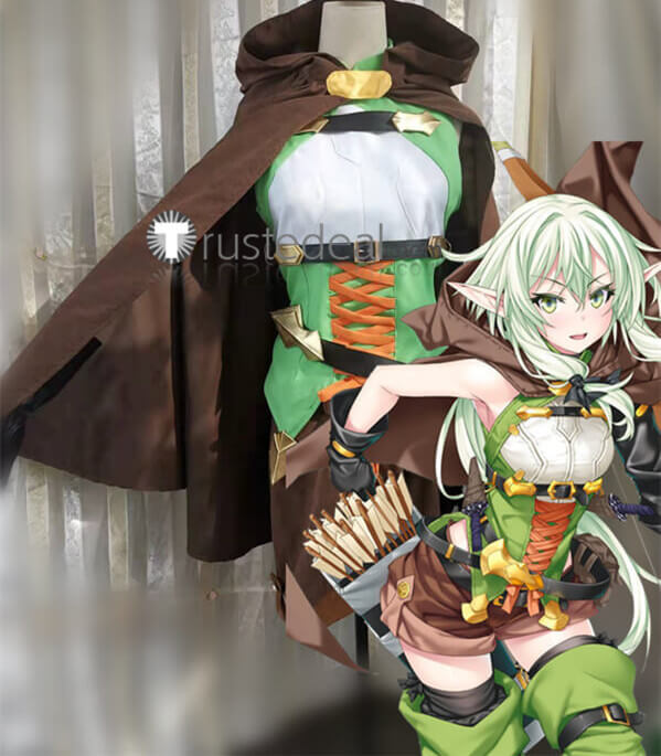 Goblin Slayer High Elf Archer Green Cosplay Costume 2