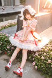 Touhou Project Tewi Inaba Pink Lolita Dress Rabbit Cosplay Costume