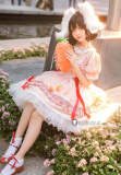 Touhou Project Tewi Inaba Pink Lolita Dress Rabbit Cosplay Costume