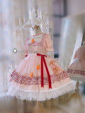 Touhou Project Tewi Inaba Pink Lolita Dress Rabbit Cosplay Costume