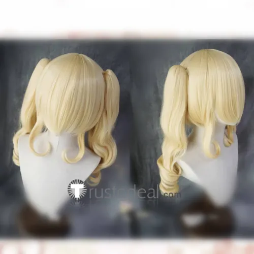 Love Live Eli Ayase Blonde Ponytails Curly Cosplay Wig