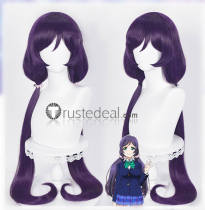 Love Live Tojo Nozomi Long Purple Cosplay Wig 100cm