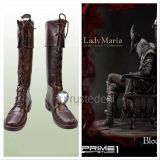Bloodborne Lady Maria Brown Cosplay Shoes Boots