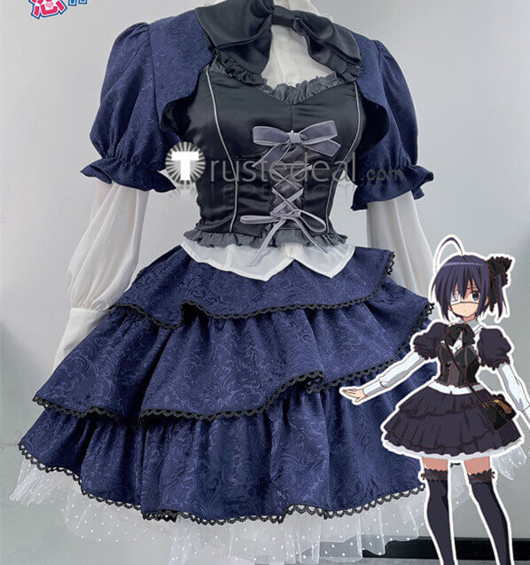 Chuunibyou Demo Koi Ga Shitai Rikka Takanashi Gothic Lolita Dress Cosplay Costume