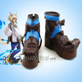Final Fantasy 14 Miqo'te Y'shtola Rhul Genesis Rhapsodos Black Cosplay Boots Shoes