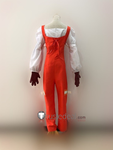 Final Fantasy IX Garnet til Alexandros XVII Orange Jumpsuit Cosplay Costume
