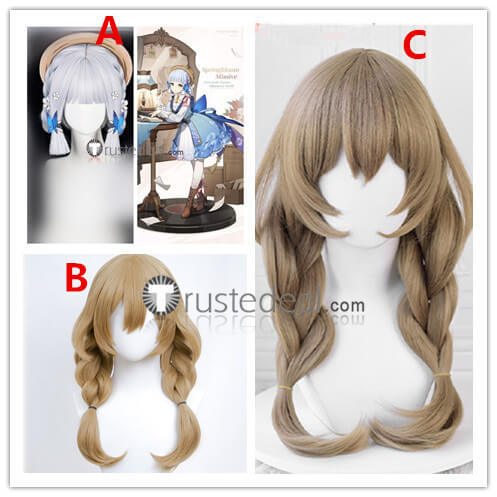 Genshin Impact Kamisato Ayaka Springbloom Missive Lisa Second Blooming New Skin Cosplay Wig