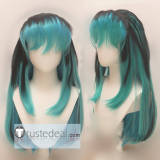 Urusei Yatsura Lum Invader Blue Green Black Cosplay Wig Yellow Hair Accessories