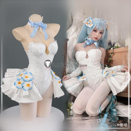 Vocaloid Hatsune Miku Flower Fairy Nemophila Cosplay Costume