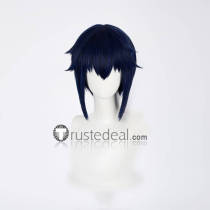 Shugo Chara Ikuto Tsukiyomi Death Rebel Blue Black Cosplay Wig