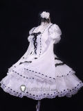 Shugo Chara Utau Hoshina Manga Whilte Lolita Dress Cosplay Costume