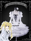 Shugo Chara Utau Hoshina Manga Whilte Lolita Dress Cosplay Costume