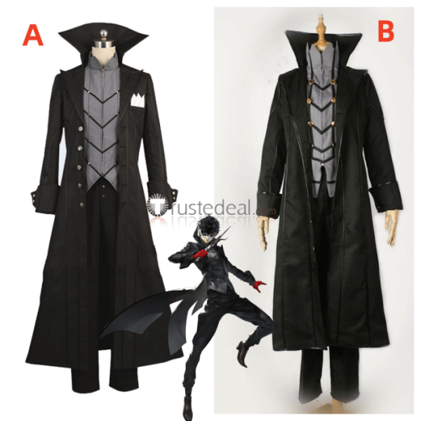 Persona 5 Protagonist Joker Black Cosplay Costume 2
