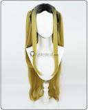 Haikyuu Kenma Kozume Blonde Black Genderbend Female Long Cosplay Wigs