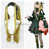 Haikyuu Kenma Kozume Blonde Black Genderbend Female Long Cosplay Wigs