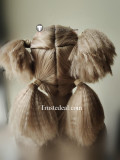 Naruto Shikamaru Temari Nara Black Blonde Styled Cosplay Wig