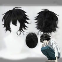 Death Note L Lawliet Ryuuzaki Black Cosplay Wig