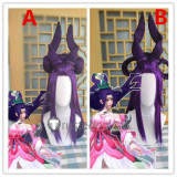 League of Legends LOL Sacred Sword Janna Purple Styled Cosplay Wigs