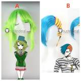 Your Turn to Die Alice Yabusame Kanna Kizuchi Blue Yellow Green Cosplay Wigs