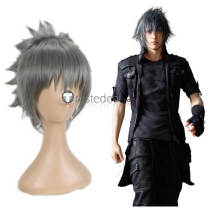 Final Fantasy XV Noctis Lucius Caelum Grey Black Styled Cosplay Wig