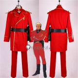 Mobile Suit Gundam Char's Counter Attack Char Aznable CCA Red Cosplay Costume