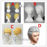 Fate Stay Night/Zero Archer Gilgamesh Yellow Golden and White Styled Cosplay Wigs