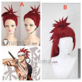 Bleach 6th Division Abarai Renji Red Styled Cosplay Wig