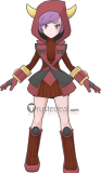 Pokemon Team Magma Courtney Tabitha Red Cosplay Costumes