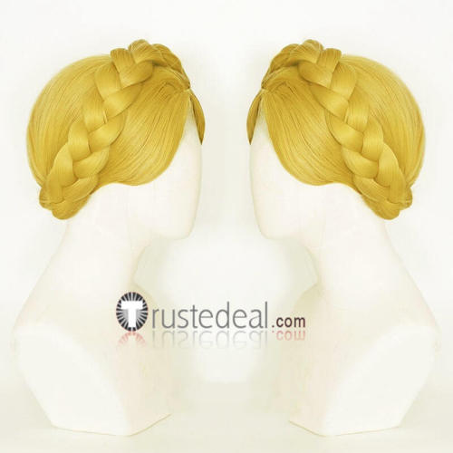 Atomic Heart Ballerina The Twins Robot Blonde Gold Cosplay Wig
