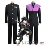 Kimetsu no Yaiba Demon Slayer Genya Shinazugawa Purple Black Cosplay Costume