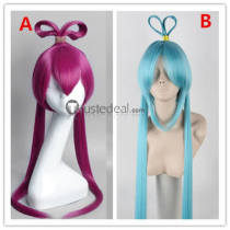 Magi The Labyrinth Of Magic Kougyoku Ren Djinn Equip Blue Rose Red Cosplay Wig