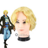 One Piece Sabo Blonde Curly Styled Cosplay Wig