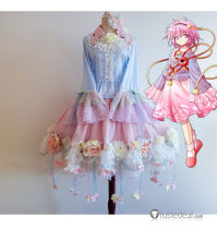 Touhou Project Satori Komeiji Lolita Dress Cosplay Costume