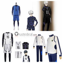 Blue Lock Yoichi Isagi Meguru Bachira Rensuke Kunigami Hyoma Chigiri Team Z Reo Mikage Seishiro Nagi Team V Uniform Cosplay Costumes