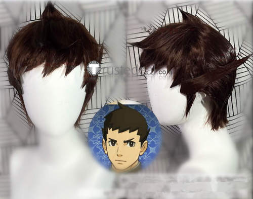 Dai Gyakuten Saiban Naruhodou Ryounosuke no Bouken The Great Ace Attorney Ryunosuke Naruhodo Styled Cosplay Wig