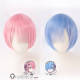 Re Zero Kara Hajimeru Isekai Seikatsu Twins Rem Ram Blue Pink Styled Cosplay Wigs