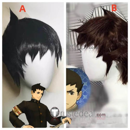 Dai Gyakuten Saiban Naruhodou Ryounosuke no Bouken The Great Ace Attorney Ryunosuke Naruhodo Styled Cosplay Wig