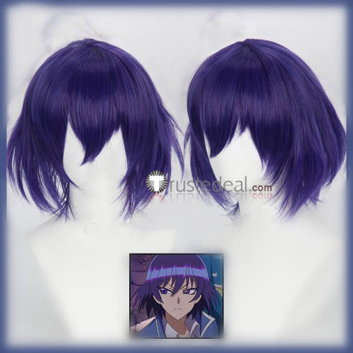 Mairimashita Iruma kun Akudol Demdol Evidol Evil Iruma Suzuki Female Purple Blue Cosplay Wigs