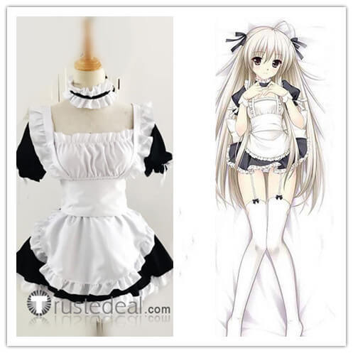 Yosuga no Sora Sora Kasugano White and Black Maid Cosplay Costume