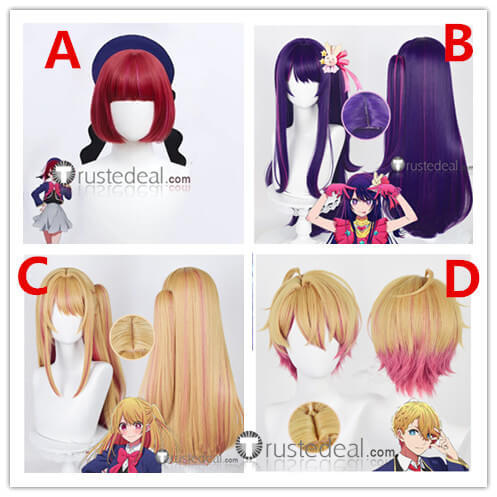 Oshi no Ko MyStar Their Idol's Children Ai Hoshino Ruby Hoshino Kana Arima Aquamarine Aqua Cosplay Wigs