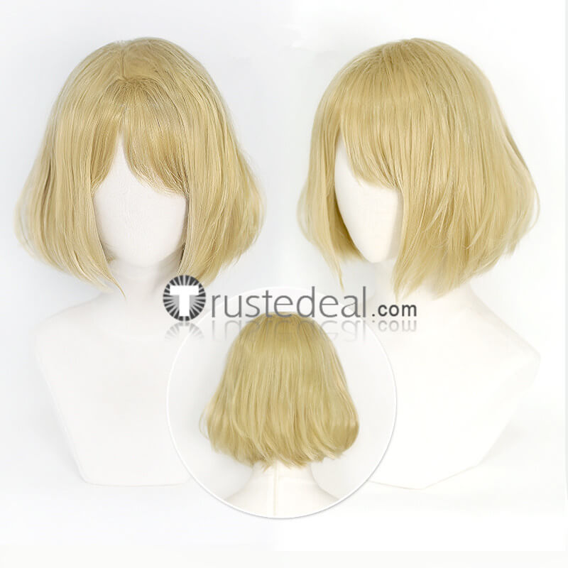 Resident Evil 4 Ashley Graham Golden Cosplay Wig