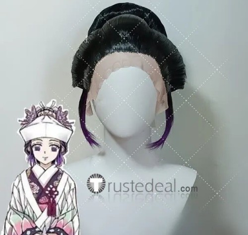 Kimetsu no Yaiba Demon Slayer Shinobu Kochou Wedding Kimono Shiromuku Styled Cosplay Wig